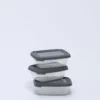 SET 3 FIAMBRERA RECTANGULAR GRIS