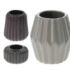SET 3 FLOREROS CERAMICA RAYAS