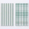SET 2 PAÑOS COCINA NAF NAF VERDE 40X60