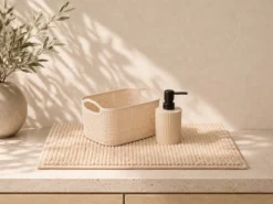 SET 3 PIEZAS BAÑO BEIGE