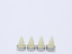 SET 4 VELAS ABETO NATURAL