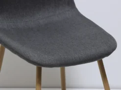 SILLA TELA GRIS OSCURO OSLO