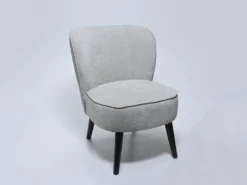 SILLON CHENILLA KANA GRIS CLARO 59X66X75