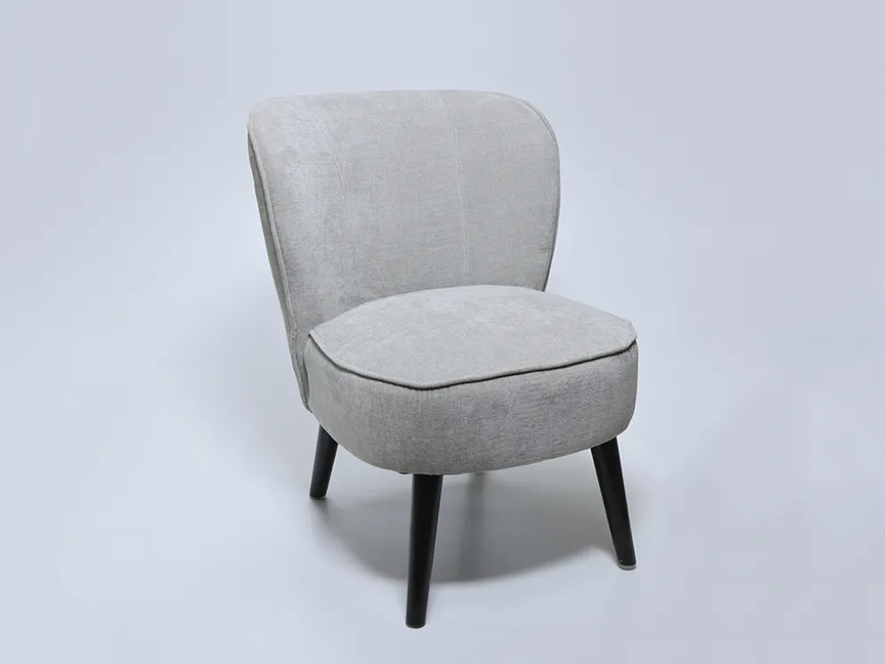 SILLON CHENILLA KANA GRIS CLARO 59X66X75