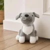SOPORTE PUERTA PERRO 26CM ALTO GRIS