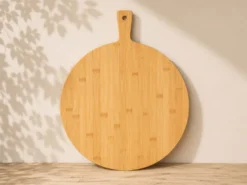 TABLA REDONDA CON ASA BAMBU 35CM