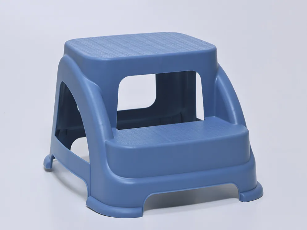 TABURETE 2 PELDAÑOS AZUL 43X38X28CM