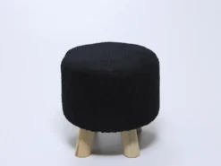 TABURETE PUFF 28.5X27.5 NEGRO