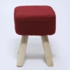 TABURETE PUFF 26X26X34.5 GRANATE
