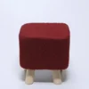 TABURETE PUFF 26X26X27.5 GRANATE