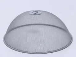TAPA ALIMENTOS METAL 30CM GRIS