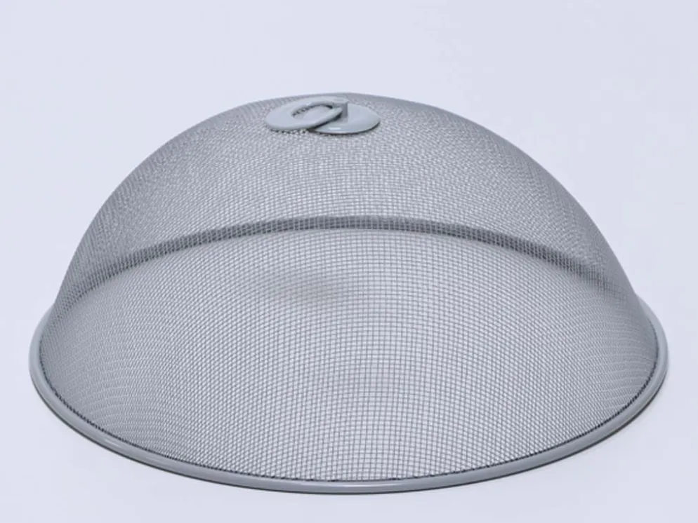 TAPA ALIMENTOS METAL 30CM GRIS