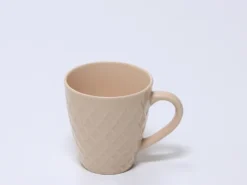 TAZA CERAMICA DIAMANTE 345ML CORAL
