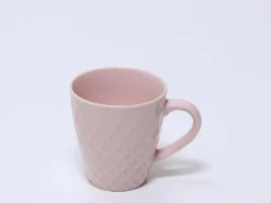 TAZA CERAMICA DIAMANTE 345ML ROSA