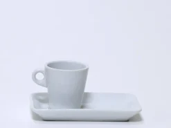 TAZA+PLATO RECTANGULAR CAFE CON LECHE 180ML