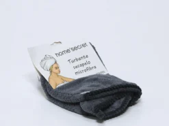 TURBANTE DUCHA ANTRACITA STRIPES