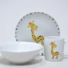 VAJILLA INFANTIL JIRAFA 3PZS