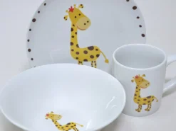 VAJILLA INFANTIL JIRAFA 3PZS