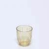 VASO AGUA RAYAS 300ML AMBAR