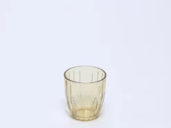 VASO AGUA RAYAS 300ML AMBAR