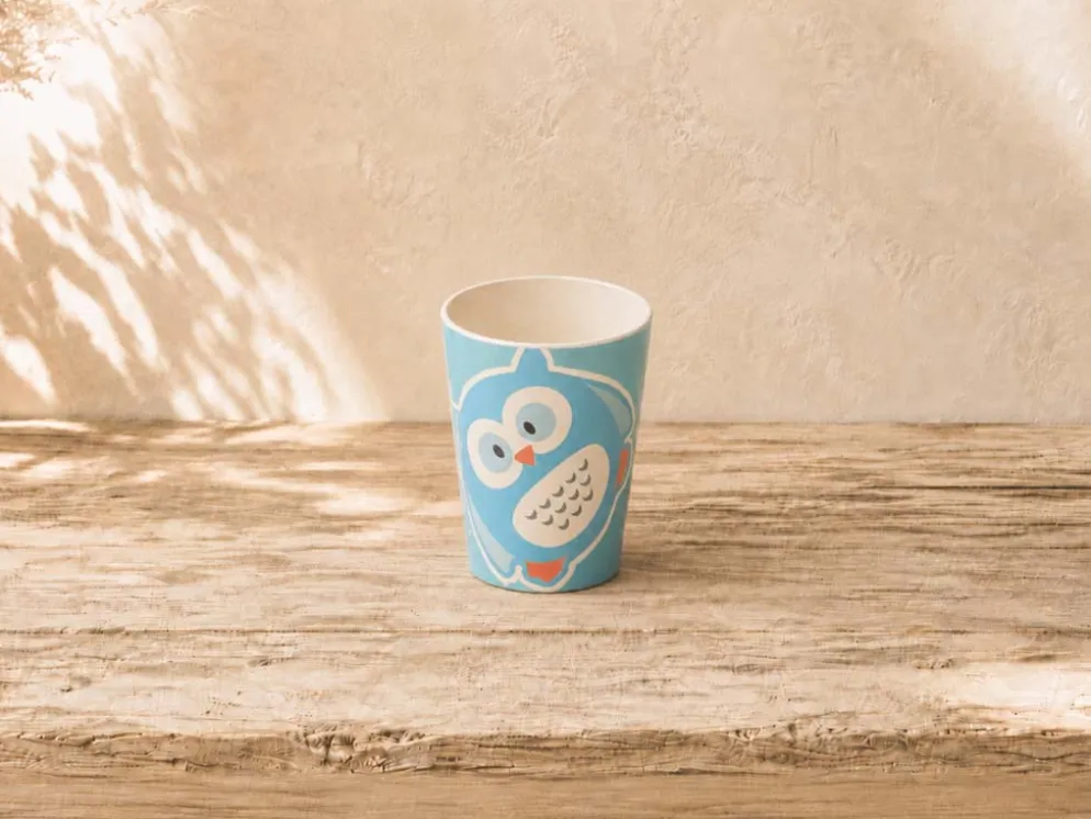 VASO INFANTIL MELAMINA BUHO