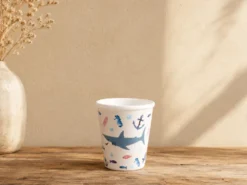 VASO MELAMINA 250ML TIBURON
