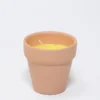 VASO VELA BARRO CITRONELA Ø8X8CM