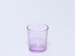 VASO VIDRIO RAYAS 360ML LILA