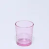 VASO VIDRIO RAYAS 360ML ROSA