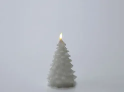 VELA LED ABETO NATURAL 17CM