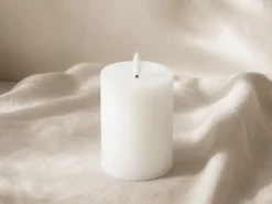 VELA LED 10CM PASTEL BLANCA