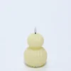 VELA LED DOBLE BOLA 12CM CREMA