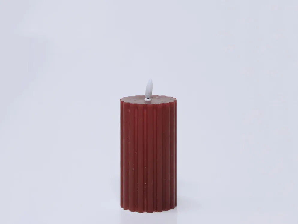 VELA RAYA ROJA LED 7X13CM