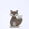 ZORRO DECORATIVO CON FIELTRO 22CM BEIGE
